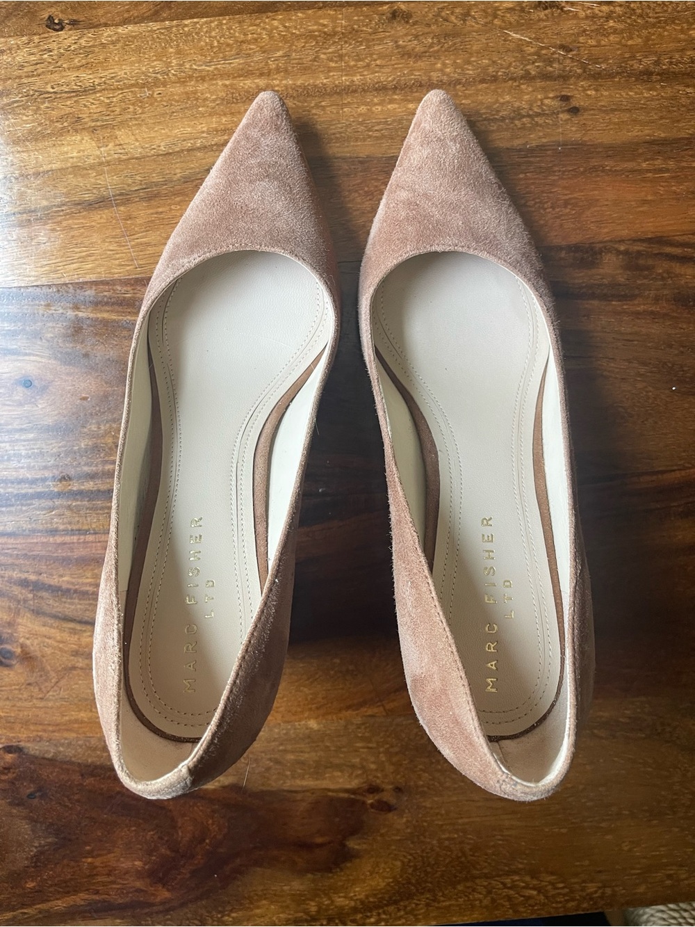 Marc Fisher LTD Tan Suede Zala Pumps